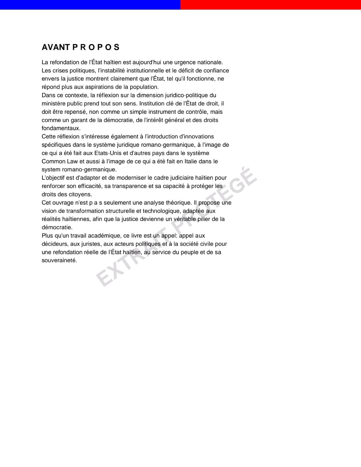 REFONDATION DE L'ÉTAT HAÏTIEN POUR UNE TRANSFORMATION STRUCTURELLE NUMÉRIQUE ET TECHNOLOGIQUE